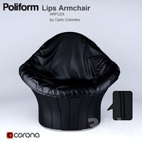 Lips Armchair by Carlo Colombo