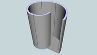 LUX ELEMENTS- TUB-SD - The curved shower