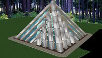 Pyramid temple