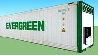 Evergreen Reefer Container ''40''