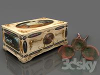 CASKET with flowers