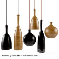 Pendant Lamp &quot;Three Wise Men&quot; by Samuel Chan