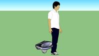 Siza Wash-basin 600x500 w/Semi Pedestal integrated