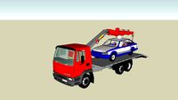 tow truck and car