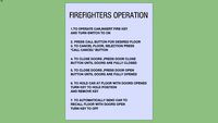 Schindler MT-HT Firefighters Operation Phase II Sign