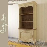 Bookcase Chateau HSZ1 and tile from 1900 Vives Azulejos y Gres