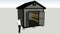 Storage Building Shed, 10 x 12, Wood (Mk. II)