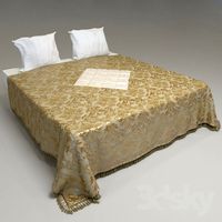 Bedspread with classic tassels