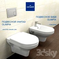 Hanging toilet + a bidet Sersanit OLIMPIA