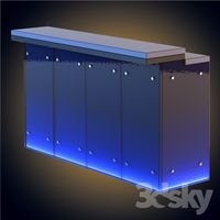 Bar with backlit