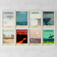 Retro Travel Poster - Star Wars