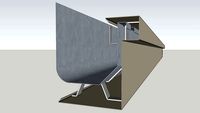Batten 8' Drain Style Concealed Gutter