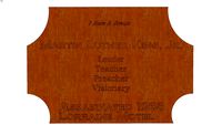 Famous Person Plaque