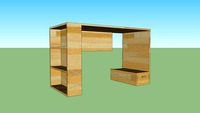 Bureau informatique 1.30 m