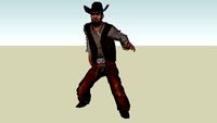 3D Male Cowboy Character