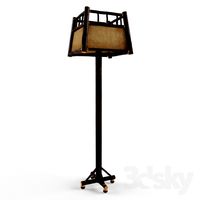Floor lamp in bark Art. T-32 Rustic