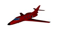 Learjet business jet