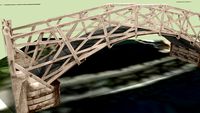 Mathematical Bridge in Queen's College in Cambridge (UK)