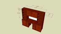 Built-in Desk and bookcase