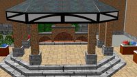 Courtyard - partial Tudor style
