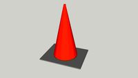 warining cone