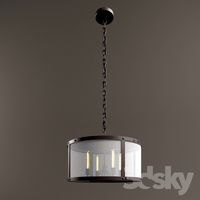 Riveted Mesh Chandelier Small