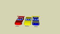 3 cars