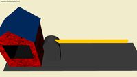 extremly low poly toll booth