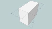 Pibitri cubeta dimensiones generales