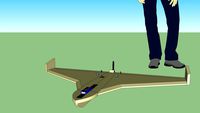 Simple RC delta from polyurethane foam
