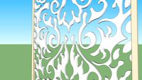 stylish and modern jaali or wall screen