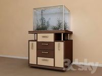 Aquarium with pedestal