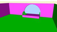 Basic Girls Bedroom With Bed
