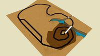Desert/Rock Mountain Race Track Alternate Version
