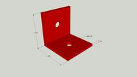 2½' Steel corner plate