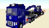 Oversize Load THW Excavator
