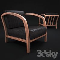 Baxton Studio Velda Brown Modern Accent Chair