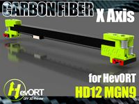 HevORT HD12 Option - CarbonFiber X cross member MGN9 by MirageC
