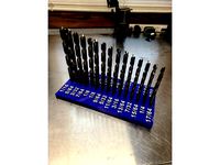 Large Print Drill Index INCH (Fractions Only) by FullSendFab