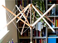 Yarn Swift  Wood and Printing -  Woll-Haspel  by the_random_art_of_making