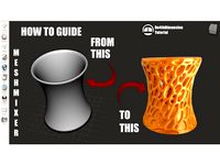 Voronoi Pattern Pen Holder by de4thdimension