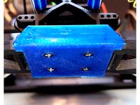 Duratrax Evader ST reinforced DTXC6845 front bumper plus DTXC6809 front hinge pin brace by ej0rge