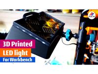 LED Strip Light Panel 3D Printed for Workbench on Manfrotto flexible arm by Tech-3D