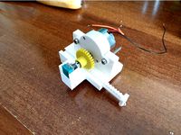 Small DC Motor Linear Servo Actuator by darkzmaj