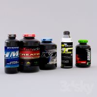 Gym supplements bottle