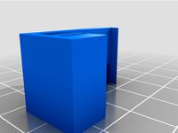 Front Clip for MP Voxel/FFA3 170mmx170mm PEI+Spring Steel bed  by kwelch007