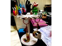 Remix mini filament spool and earring carousel stand by angelicalanz