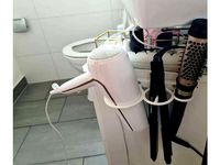 Hair Dryer / Iron / Comb / Brush Wall Mount by Roussis