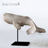 Bliss Studio White Whale on Stand