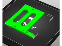 Split bed for A4/Letter sized press to fit on smaller bed by awlred